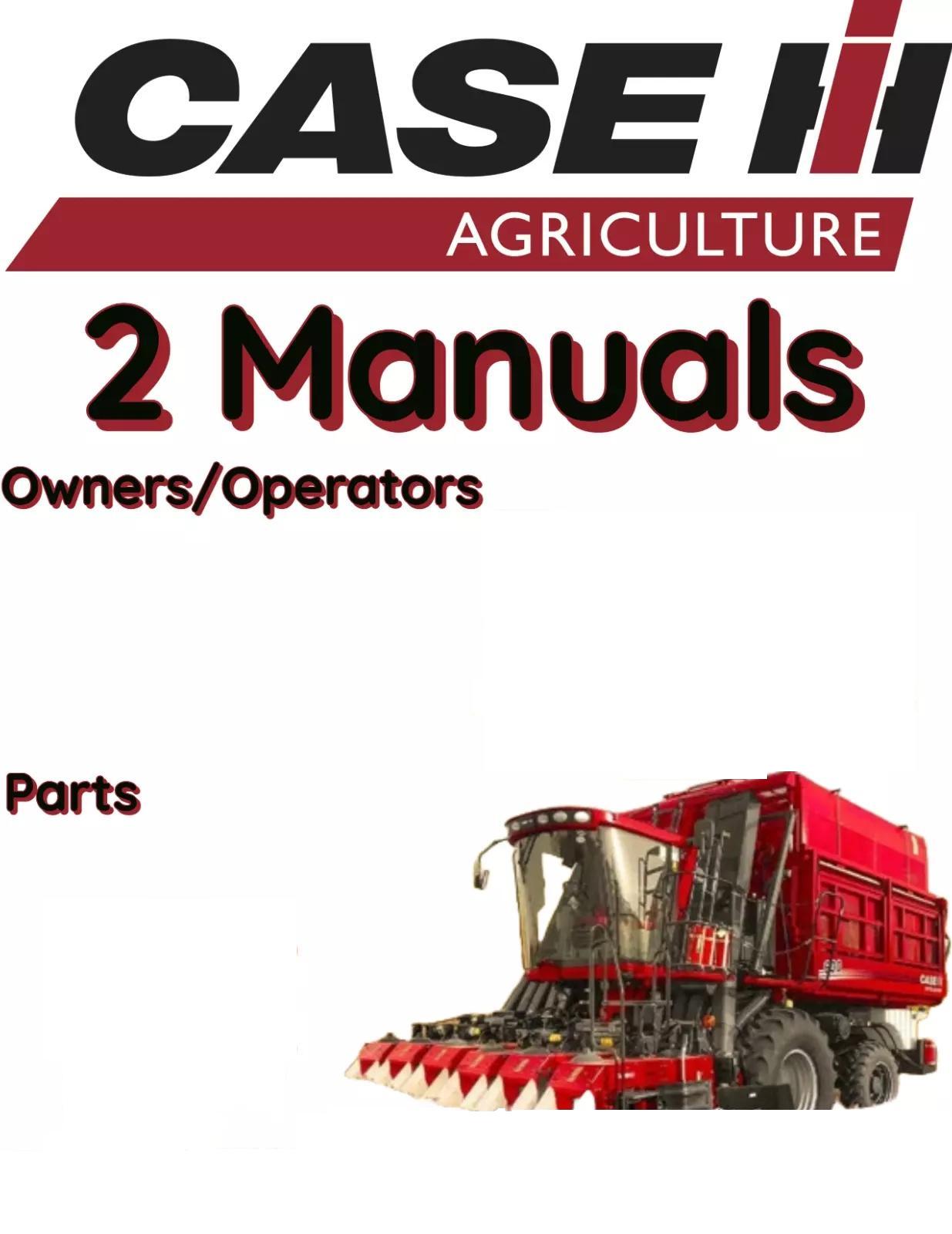 CASE IH 420 COTTON PICKER MANUAL OPERATOR OWNERS PARTS