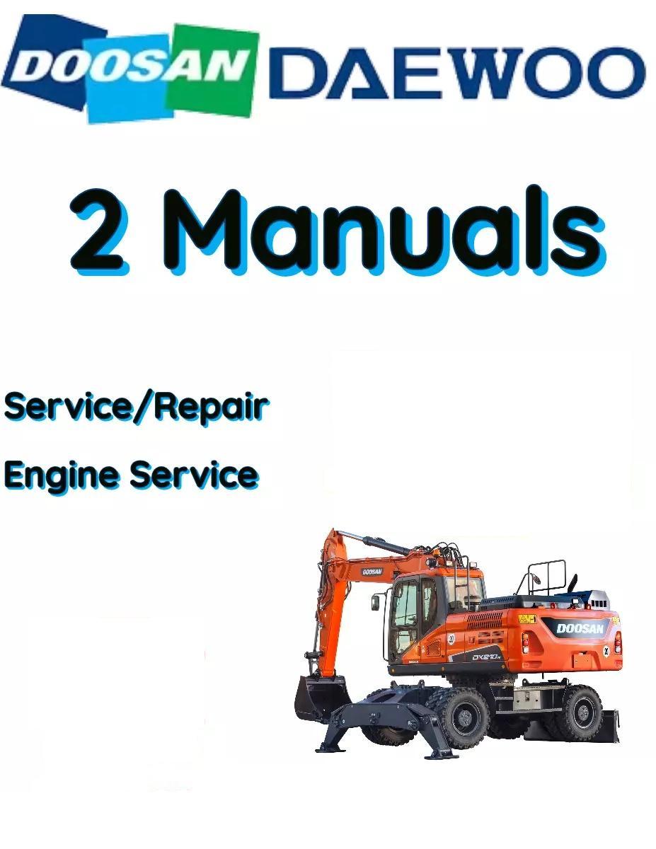 DOOSAN-DAEWOO DX170W WHEEL EXCAVATOR SERVICE ENGINE REPAIR SHOP MANUAL