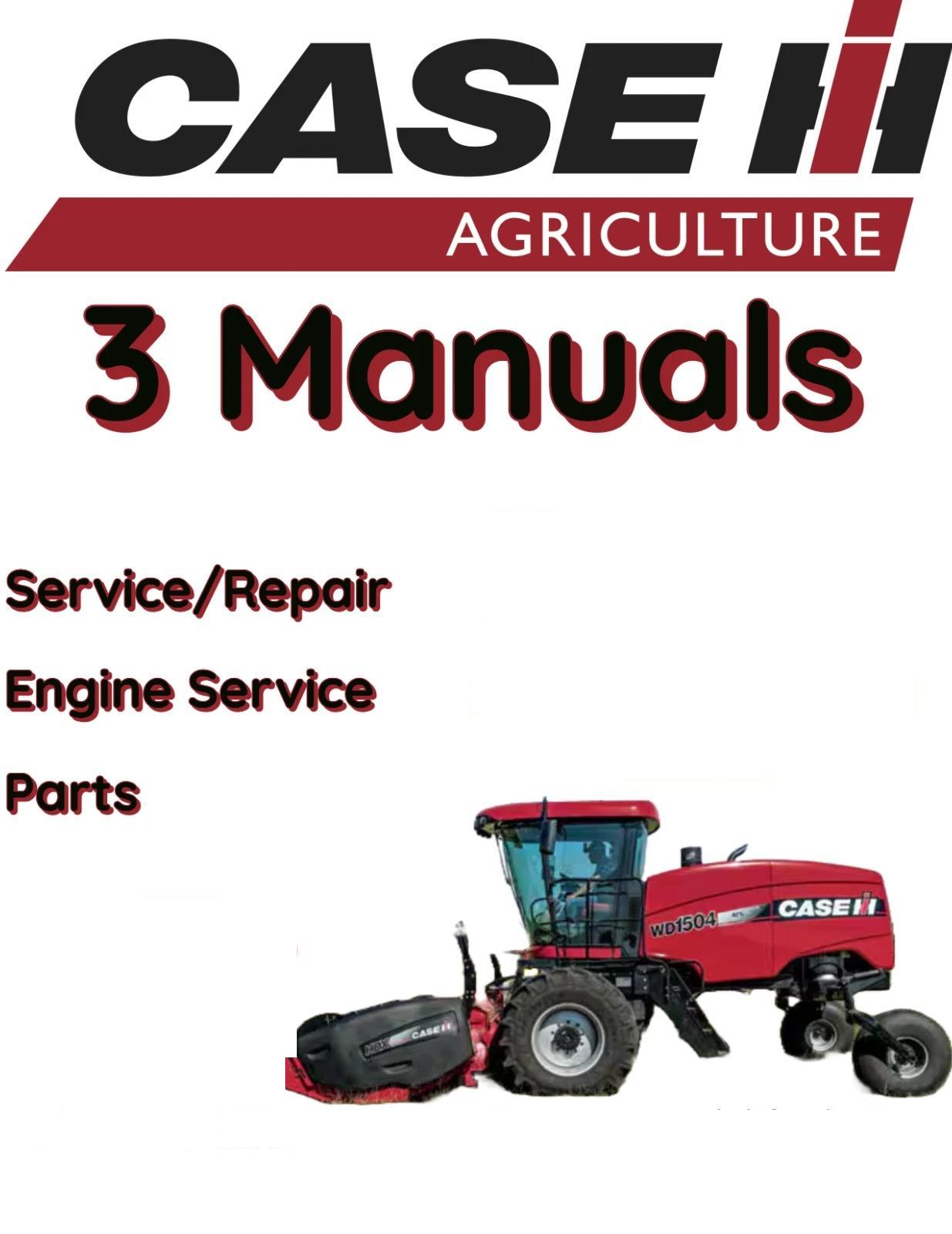 CASE IH 8870 WINDROWER MANUAL SERVICE ENGINE PARTS REPAIR
