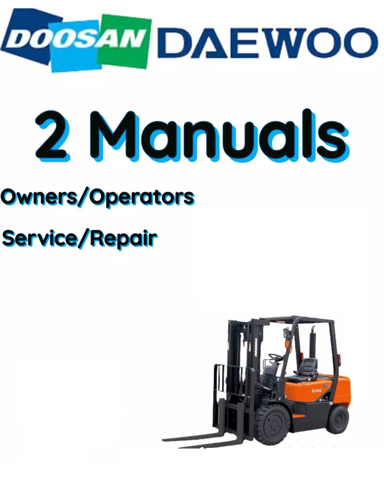 DAEWOO DOOSAN BC18T FORKLIFT SERVICE REPAIR SHOP OPERATOR MANUAL