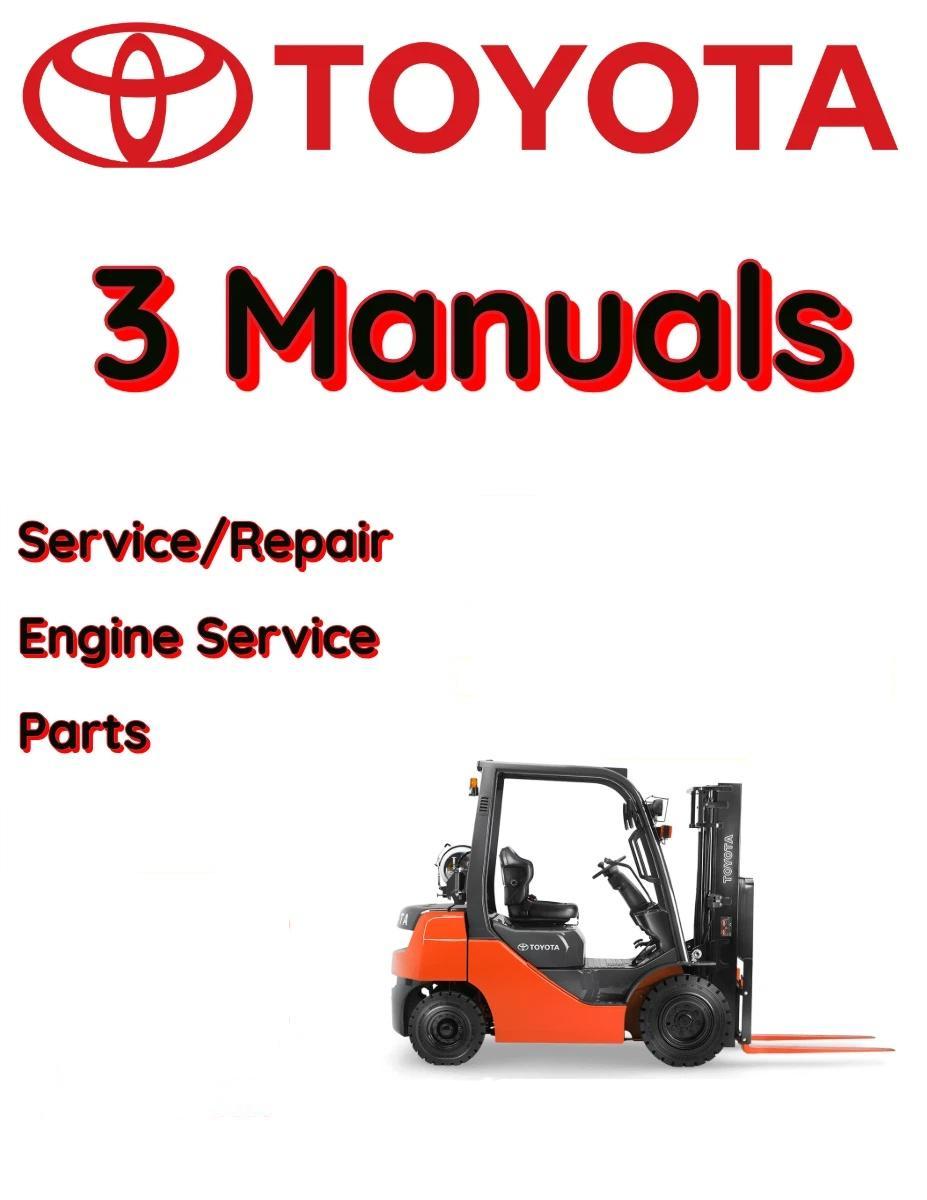 TOYOTA FORKLIFT 02-3FD14 SERVICE REPAIR ENGINE PARTS MANUAL FILE