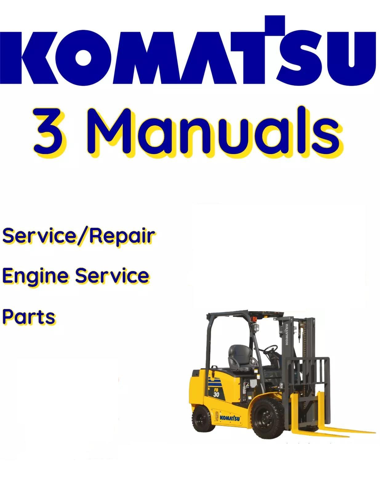 KOMATSU FD50A-10 FORKLIFT SERVICE ENGINE PARTS REPAIR SHOP MANUAL