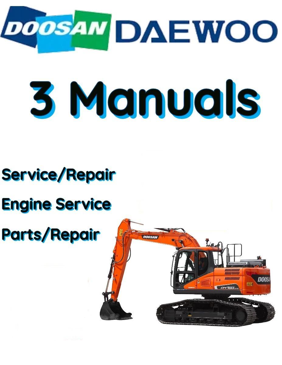 DOOSAN-DAEWOO DX225LCA CRAWLER EXCAVATOR SERVICE ENGINE PARTS MANUAL