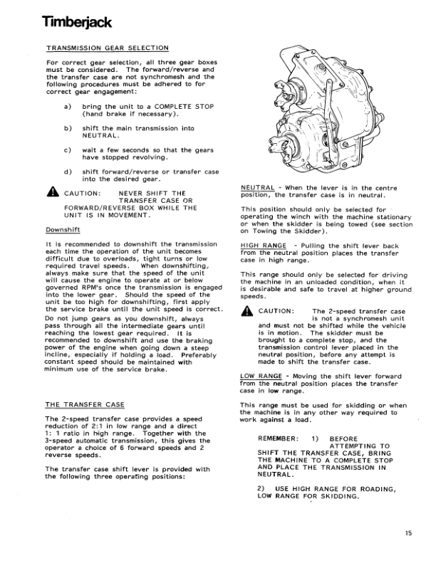 John Deere 200, 208, 225, 230, 240 Skidders Operator’s Manuals (8043315) Workshop Guide