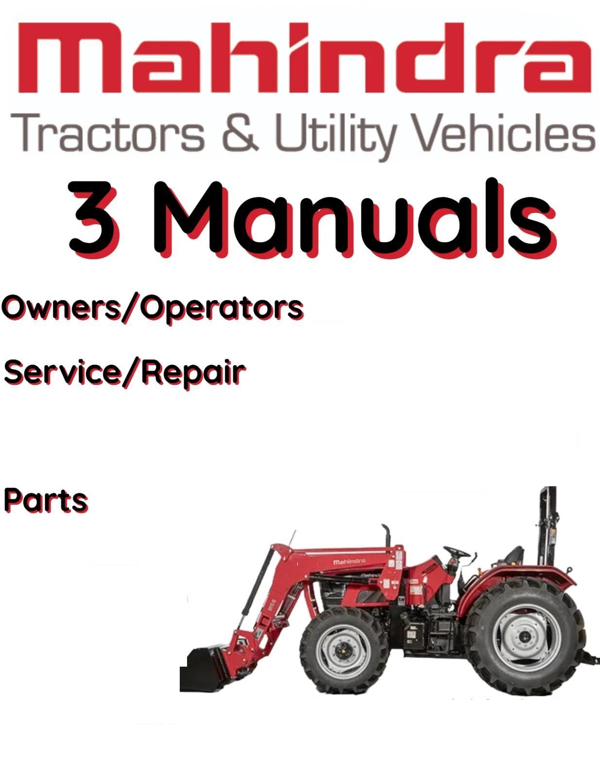 MAHINDRA 4035 TRACTOR MANUAL OWNERS SERVICE PARTS SHOP REPAIR