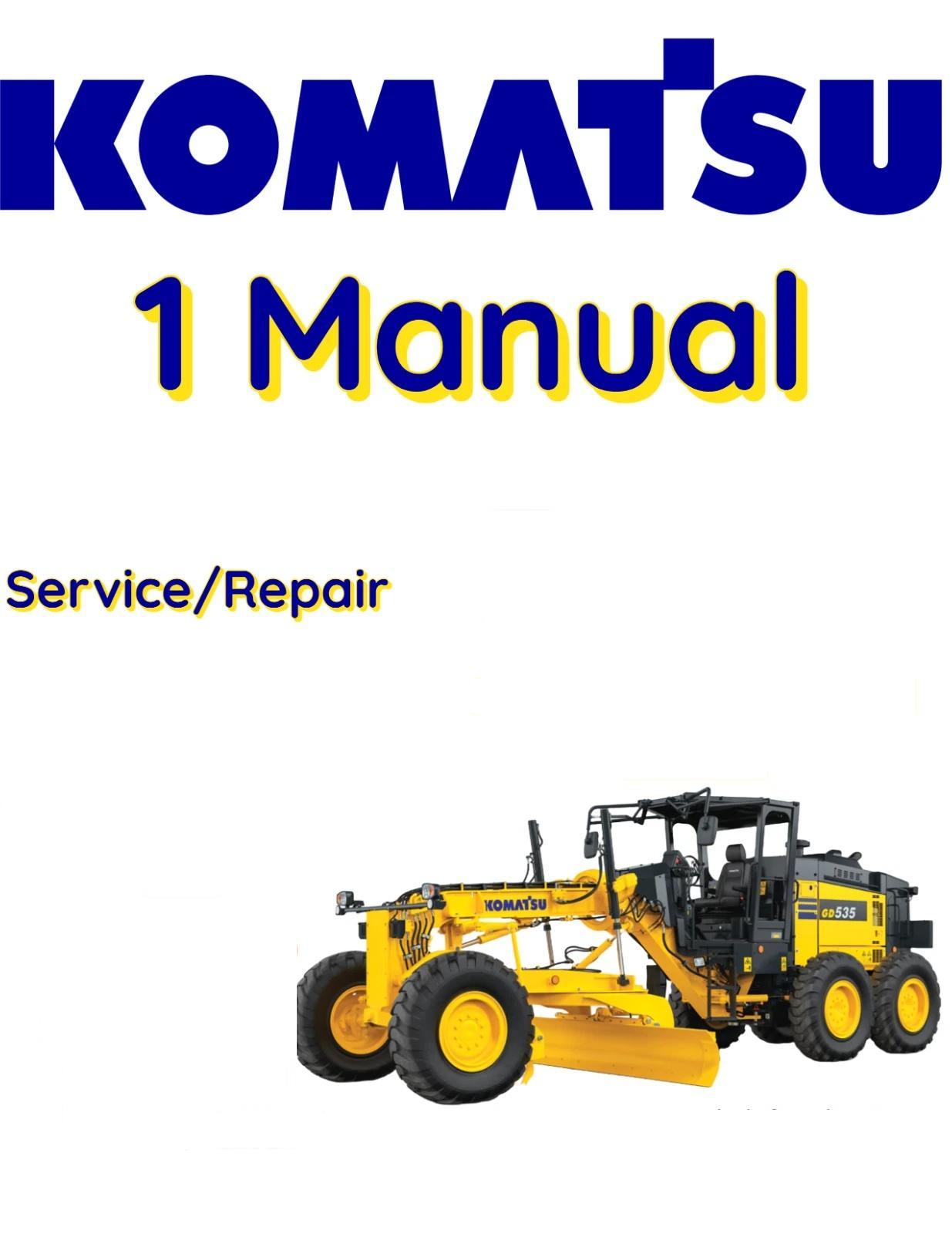 KOMATSU GD510R-1 MOTOR GRADER SERVICE REPAIR SHOP MANUAL