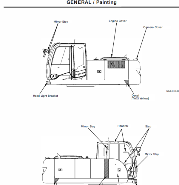 Hitachi ZAXIS ZX210W-3 and ZX220W-3 Excavator Service Repair Manual Workshop Guide