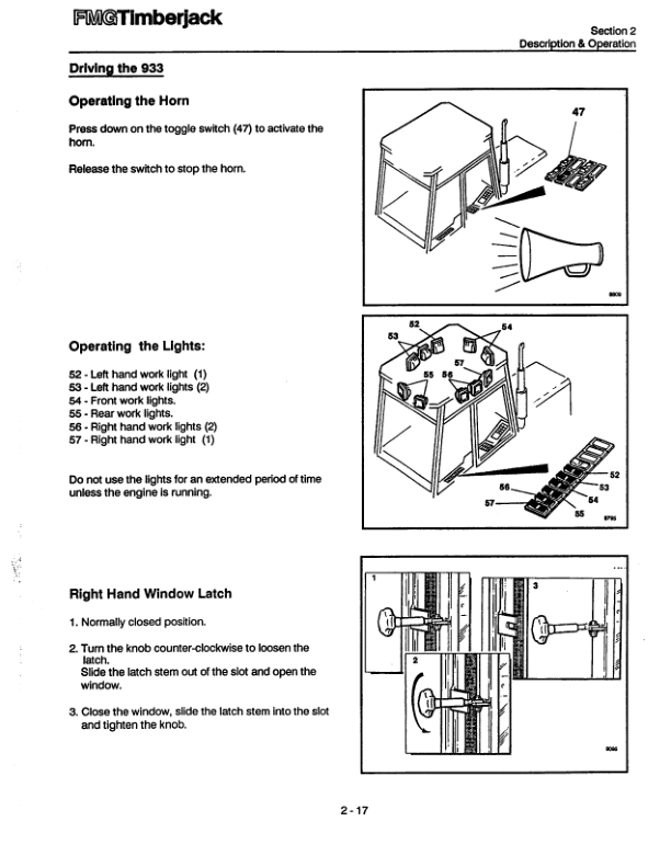 John Deere 933C Clambunk Operator’s Manuals (933140) Workshop Guide