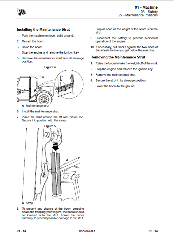 JCB 505-20 Loadall Reach Truck Service Repair Manual