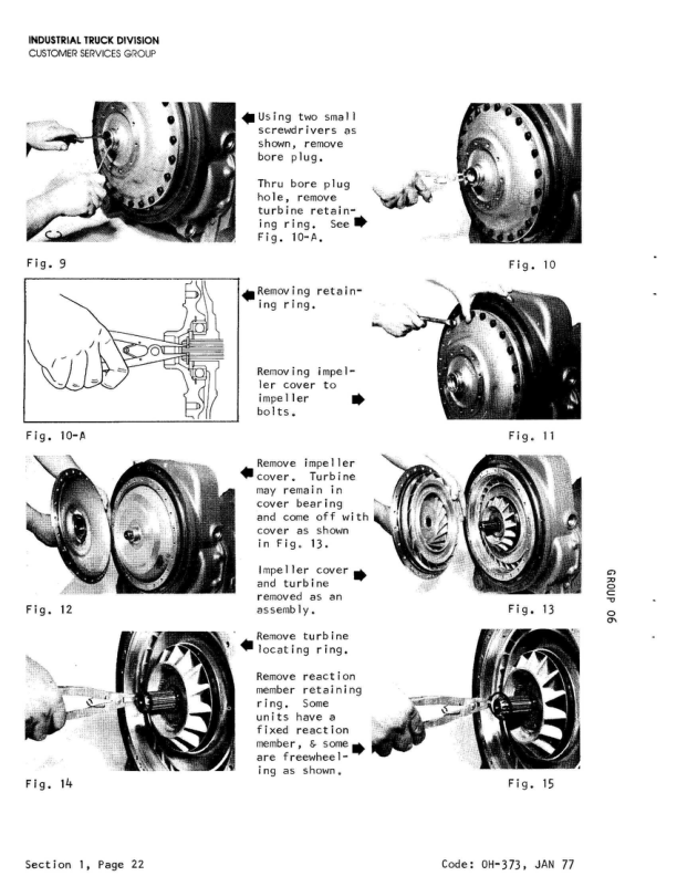 Clark C500-Y110, C500-Y135, C500-Y155 Forklift Service Repair Manual Workshop Guide