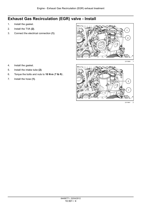 CNH F5DFL413 & F5HFL413 Tier 4A Engine Repair Manual Workshop Guide