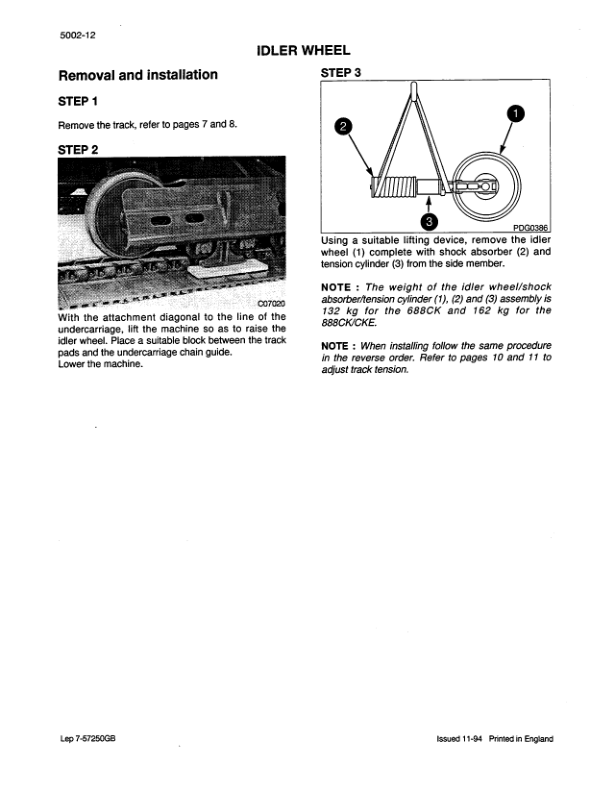 Case Poclain 688B, 888B Excavator Service Repair Manual Workshop Guide