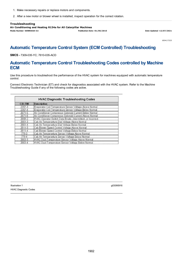 Caterpillar CAT 259D Compact Track Loader Service Repair Manual (FTL00001 and up)