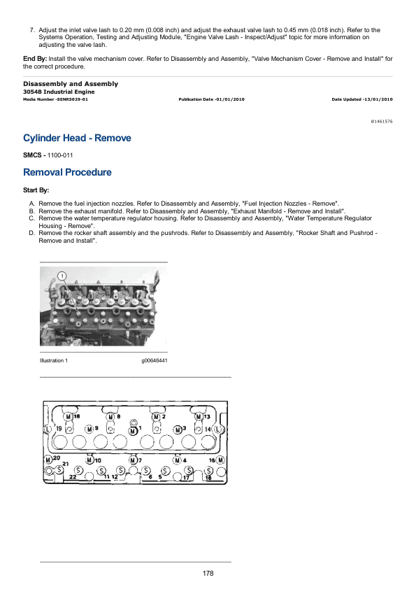 Caterpillar CAT 3054B Engine Service Repair Manual (5MF00001 and up)