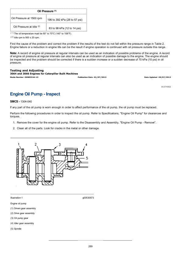 Caterpillar CAT 3064 Engine Machine Service Repair Manual (6LK00001 and up)