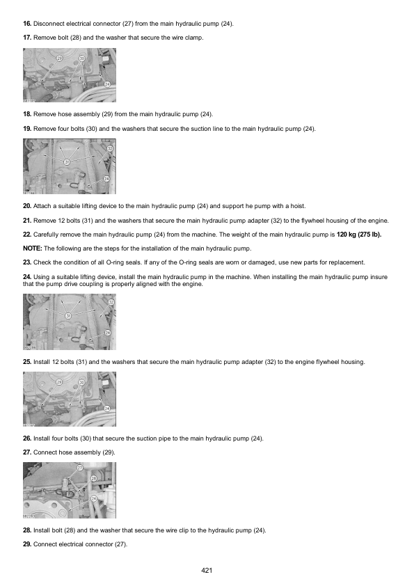 Caterpillar CAT 312B Excavator Service Repair Manual (9HR00001 and up)