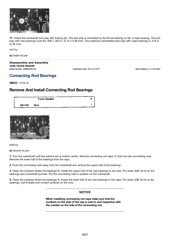Caterpillar CAT 3208 Truck Engine Service Repair Manual (40S00001 and up) Workshop Guide