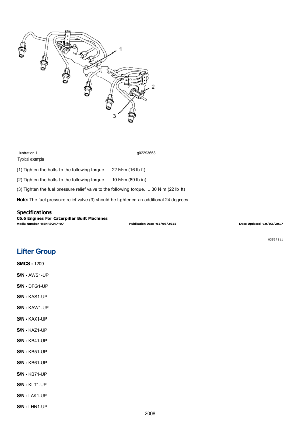 Caterpillar CAT 320E L Excavator Service Repair Manual (WBK00001 and up)