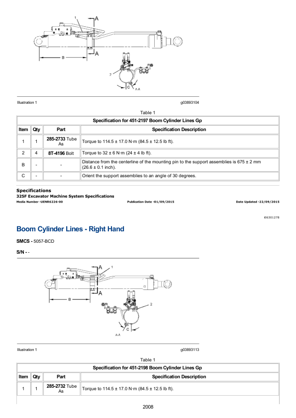 Caterpillar CAT 325F LCR, 325F L Excavator Service Repair Manual (YCA00001 and up)