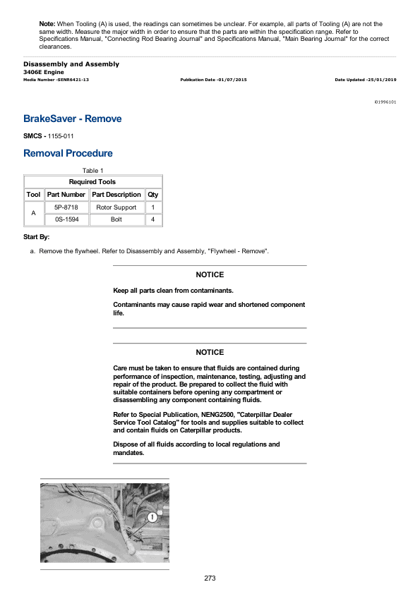 Caterpillar CAT 3406E Truck Engine Service Repair Manual (5EK00001 and up)