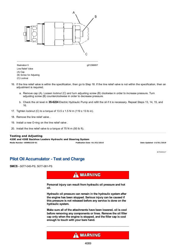 Caterpillar CAT 420E Backhoe Loader Service Repair Manual (DAN00001 and up)
