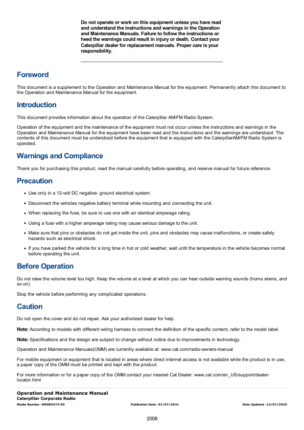 Caterpillar CAT 420E Backhoe Loader Service Repair Manual (KMW00001 and up)