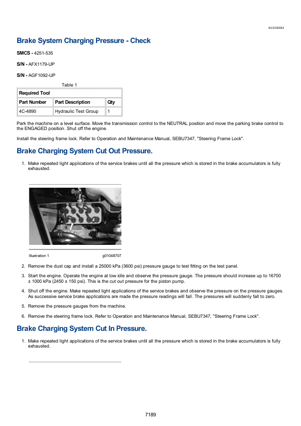 Caterpillar CAT 725 Articulated Dump Truck Service Repair Manual (AFX00001 and up)