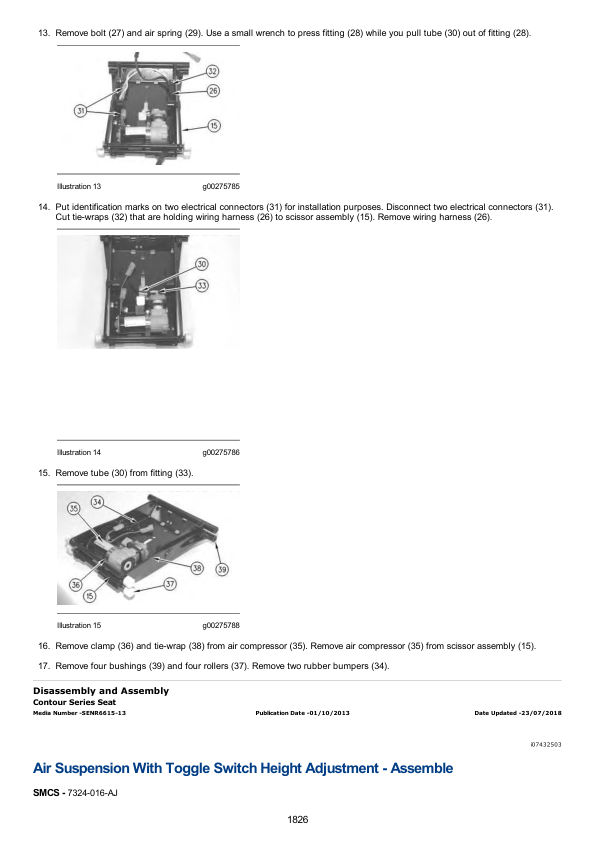 Caterpillar CAT 972H Wheel Loader Service Repair Manual (A7J00001 till 00500)