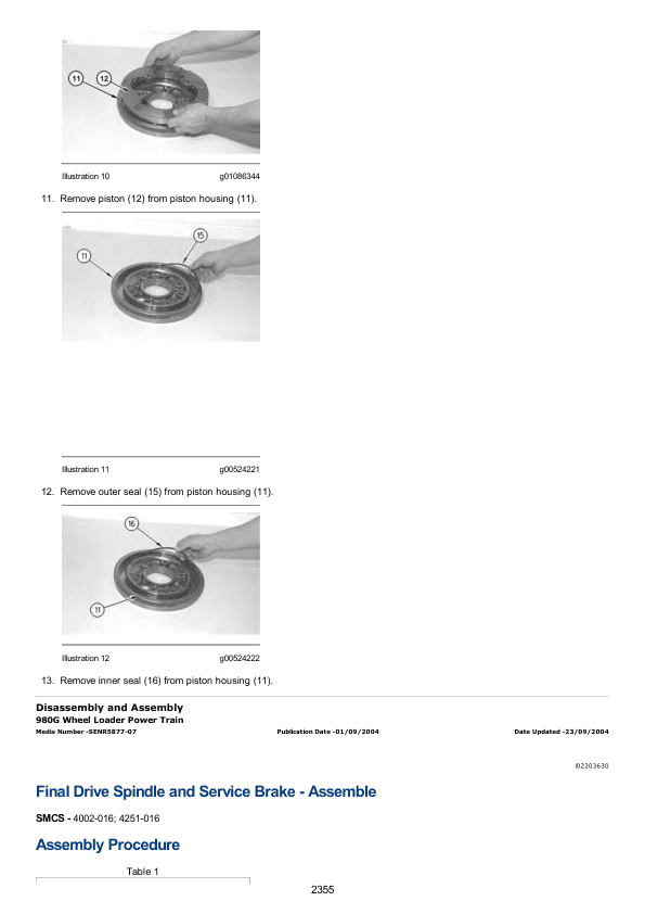 Caterpillar CAT 980G Wheel Loader Service Repair Manual (2KR00001 and up)