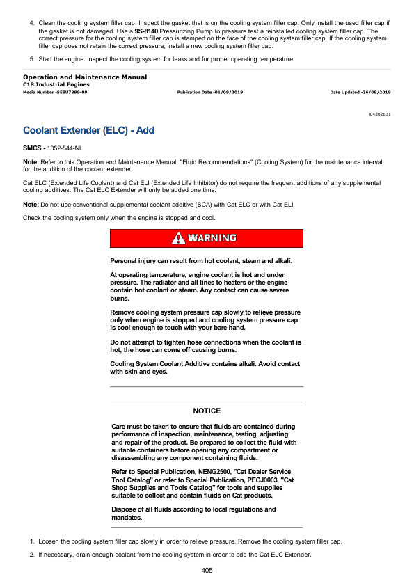 Caterpillar CAT C18 Engine Service Repair Manual (GJE00001 and up)