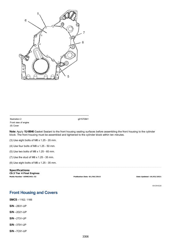 Caterpillar CAT D6T Track Type Tractor Service Repair Manual (SGZ00001 and up)