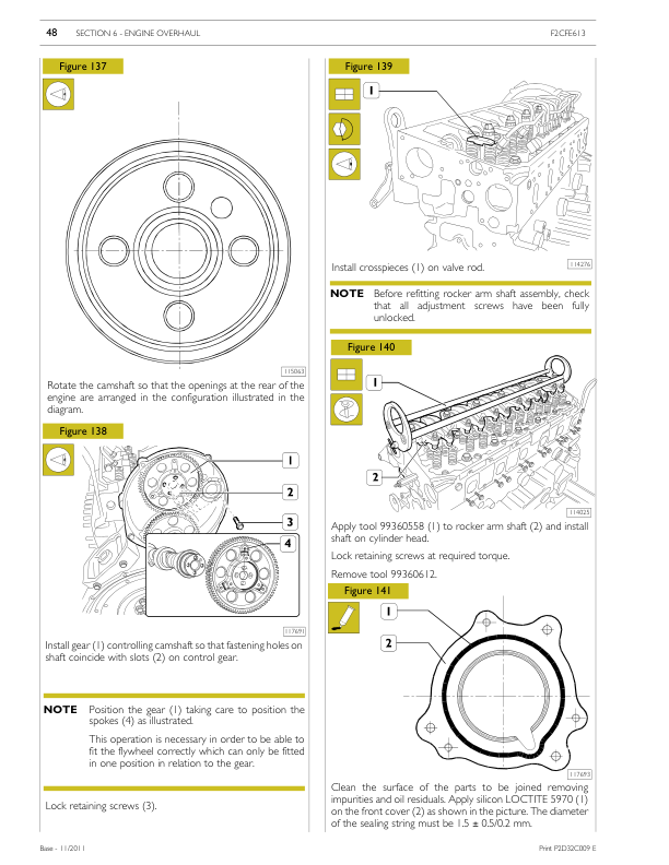 Cursor F2CFE613 and F3BFE613 Tier 4i C Series (C87 & C13 ENT) Engine Repair Manual Workshop Guide