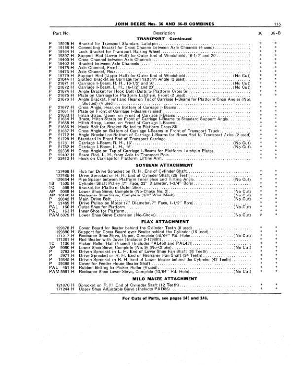John Deere No. 36 Combine Operator’s Manual (DIR192A) Workshop Guide