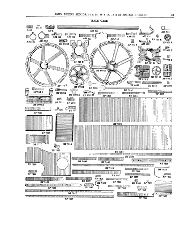John Deere Junior Motor Presses Operator’s Manual (DIR25A) Workshop Guide