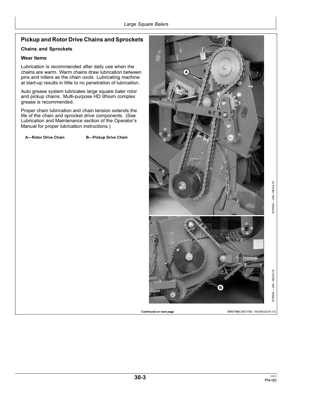 John Deere Warranty vs Wear Guidefor Hay, Forage Equipment Operator’s Manual (EXWWG19) Workshop Guide