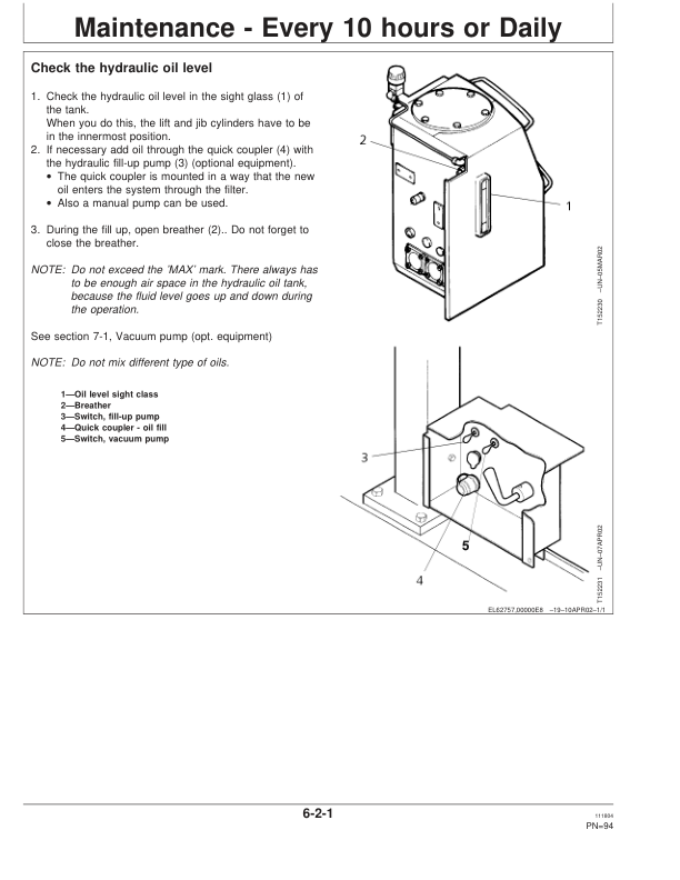 John Deere 1710D Forwarders Operator’s Manuals (F067040) Workshop Guide