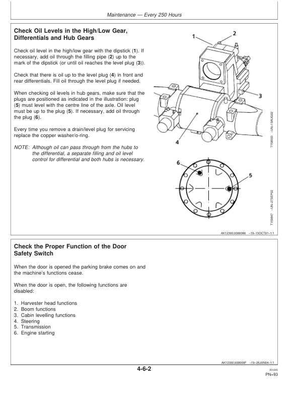 John Deere 770D Wheeled Harvesters Operator’s Manuals (F069298) Workshop Guide