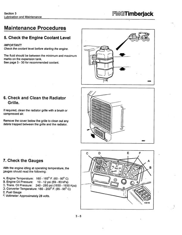 John Deere 933C Clambunk Operator’s Manuals (F279358) Workshop Guide