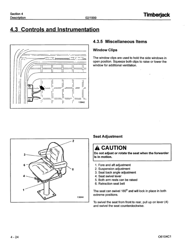 John Deere 610 Forwarders Operator’s Manuals (F284065) Workshop Guide