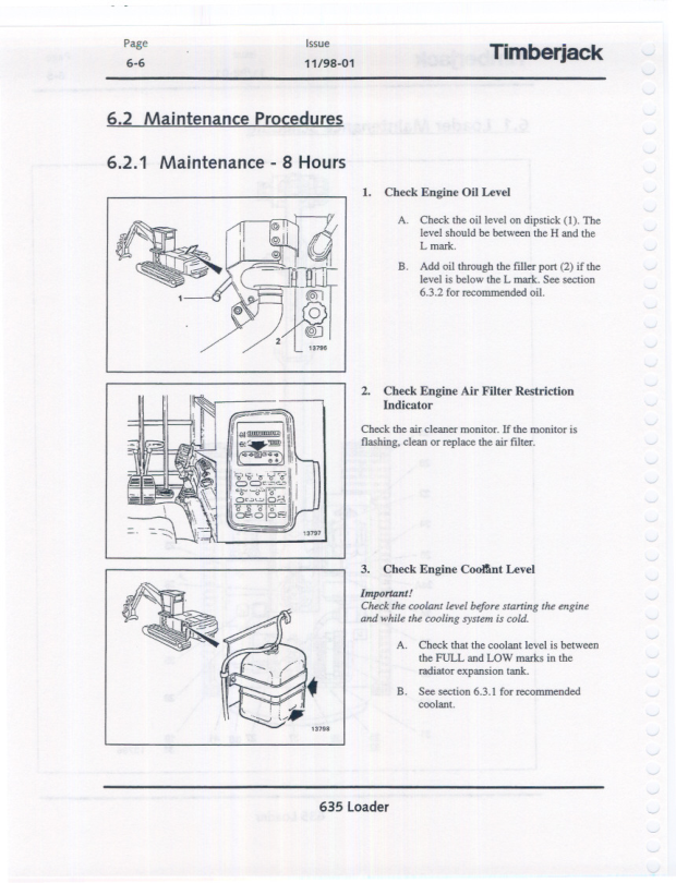 John Deere 635 Knuckleboom Loader Operator’s Manuals (F284552) Workshop Guide