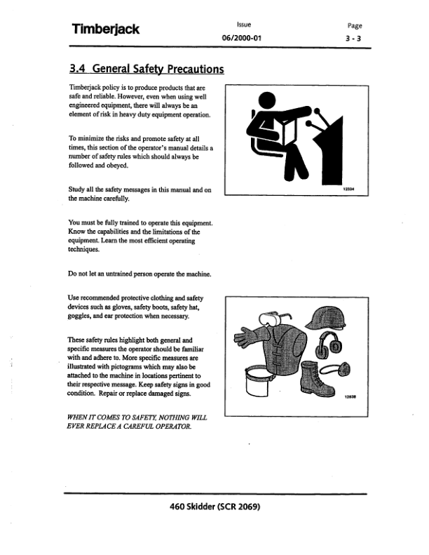 John Deere 460 Skidders Operator’s Manuals (F298132) Workshop Guide