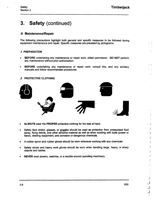 John Deere 835 Knuckleboom Loader Operator’s Manuals (F304593) Workshop Guide