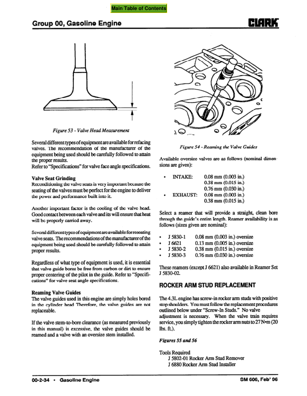 Clark GPX30E, GPX35E, GPXS40E, GPX40E, GPX50E Forklift Service Repair Manual Workshop Guide