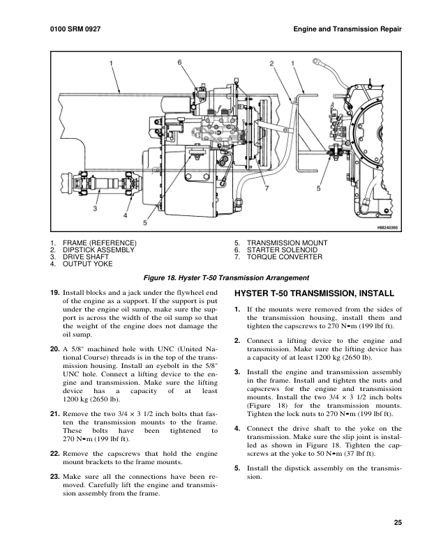 Hyster H12.00XM, H13.00XM, H14.00XM, H16.00XM Forklift Truck F019 Series Repair Manual (EU) Workshop Guide
