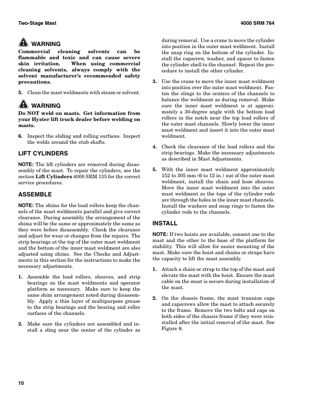 Hyster R30XMF3 Electric Reach Truck A169 Series Repair Manual Workshop Guide