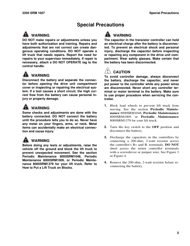 Hyster W25ZA2, W30ZA2 Pallet Stackers B495 Series Repair Manual Workshop Guide
