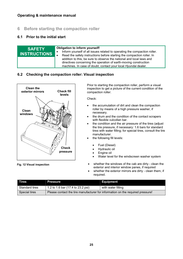 Hyundai HR70C-9 (Tier 4F) Road Rollers Service Repair Manual Workshop Guide