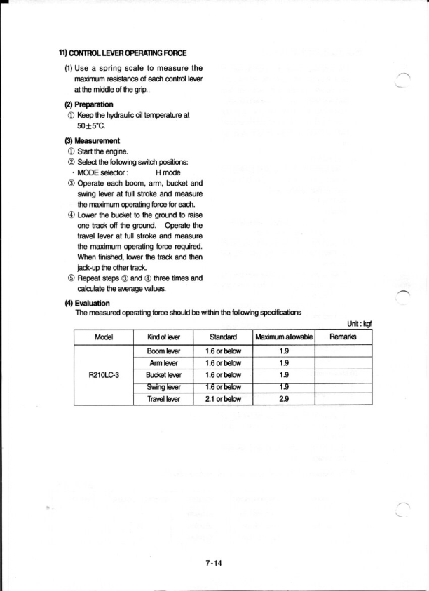 Hyundai R210LC-3 Crawler Excavator Service Repair Manual Workshop Guide