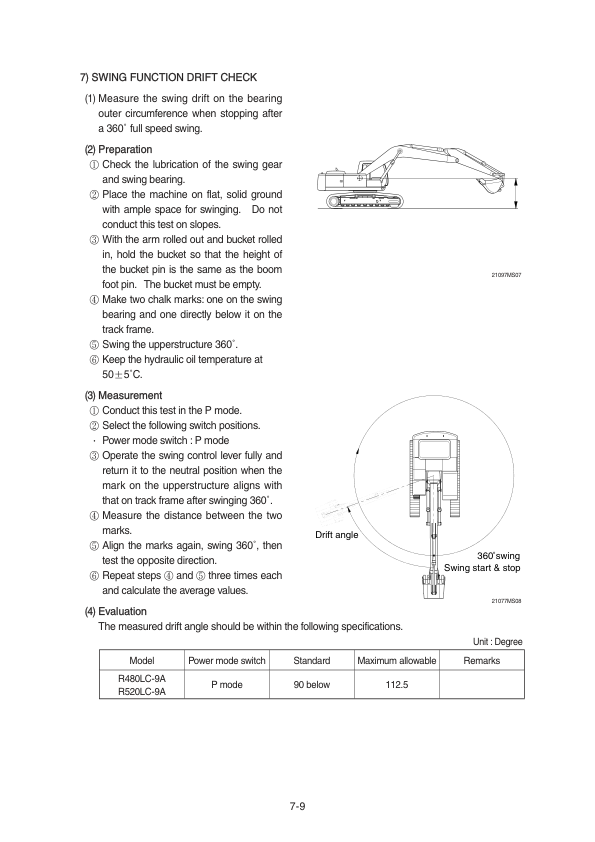 Hyundai R480LC-9A, R520LC-9A Crawler Excavator Service Repair Manual Workshop Guide