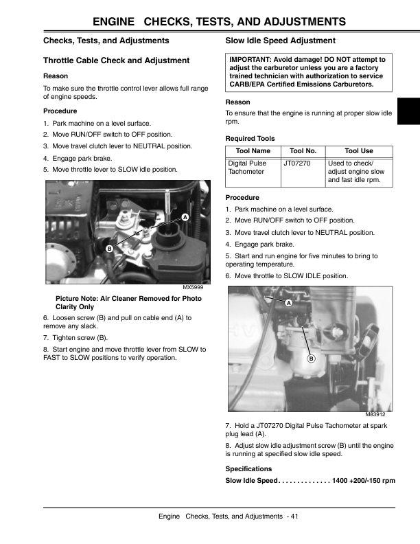 John Deere 180B, 220B, 260B Greensmower Repair Manual (TM2004) Workshop Guide